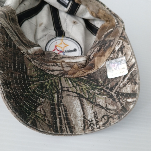 NWT Pittsburgh Steelers '47 Clean Up Realtree Camo Adjustable Baseball Cap - Picture 9 of 9